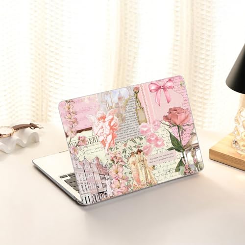 Image of AKIT for MacBook Air 15 inch Case M5 M4 M3 M2 Chip 2026-2023, Retro Collage | A3448 A3241 A3114 A2941, Elegant Funny Pattern Hard Shell Laptop Case+Keyboard Cover+Screen Protector for MacBook Air 15 inch