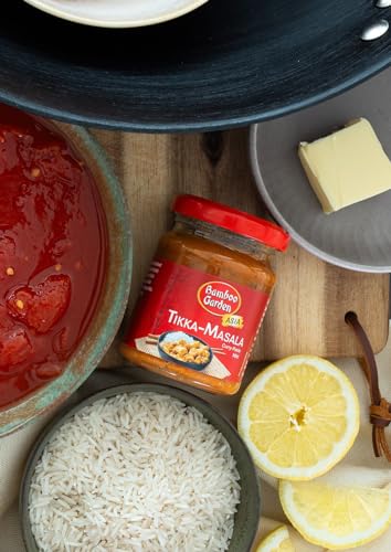 Bamboo Garden - Currypaste Tikka Masala , Typisch mild-würziger Geschmack für Currygerichte , 1 x 125 g
