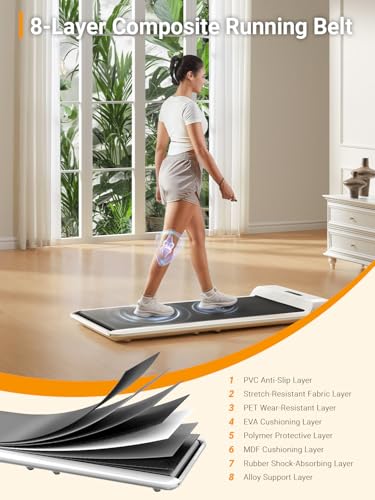 Image of WalkingPad C2 Foldable Walking Pad Treadmill, Under Desk Compact Design | Foldable design for compact storage and space saving, Smart FootSense control and LED display for easy daily walking use