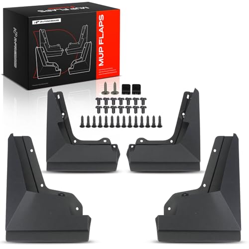 Image of A-Premium Mud Flaps Compatible with Tesla Cybertruck 2024, 4 Pack No Drilling Required Mud Guards
