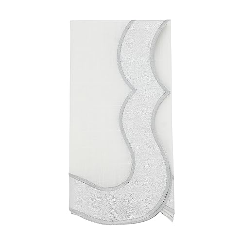 Set de 4 Servilletas Cuadradas Saro Lifestyle Plata 20" miniatura 1