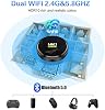 HK1 Android TV Box 2026, Android 12.0 TV Box con decodificación 8K 4GB RAM 32GB ROM Allwinner H618 Quad-Core, 2.4GHz/5.0GHz WiFi6 Bluetooth 4.0+, soporte H.265/USB 2.0/8K Ultra HD 8