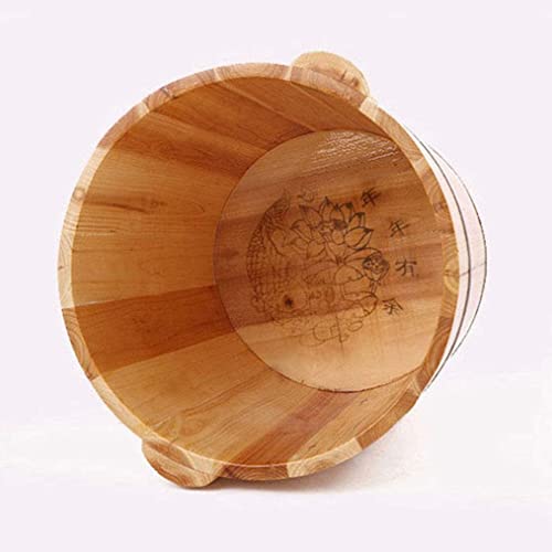 Cedar Barrels, Tinas para Baño de Pies, Lavabos Elevados, Tinas para Pedicura, Cubetas de Madera para Baño de Pies con Tapas, Hogar, Hotel miniatura 7