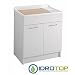 Produktbild Waschtisch LINDO 75 x 50, Achse aus Holz, Siphon, Badewanne aus ABS-Methacrylat, ohne Korb weiß Colavene Bianco