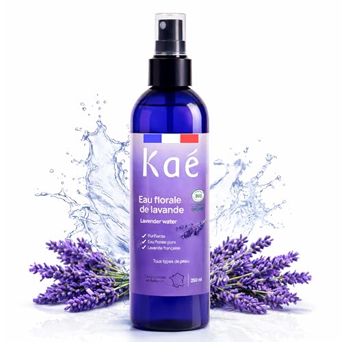 KAÉ Agua Floral de Lavanda Bio – Tónico Purificante y Calmante – Ideal para Pieles Mixtas a Grasas y Cuero Cabelludo Sensible – Certificada Bio – Fabricada en Francia – 250ml