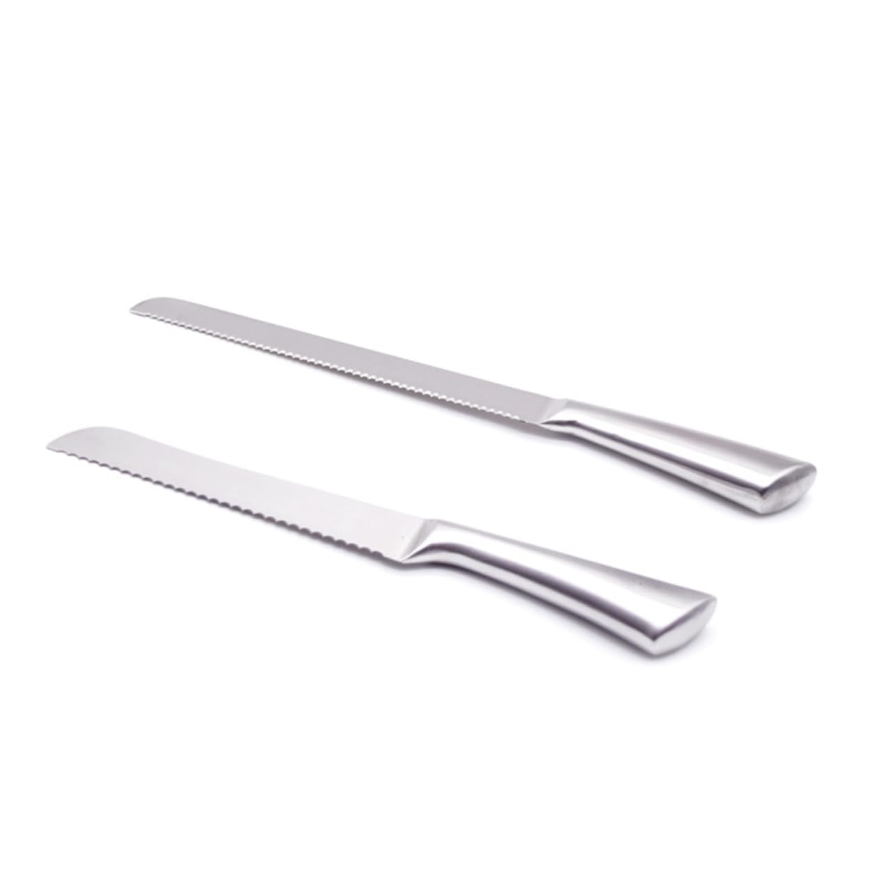 HOLIDYOYO Stainless Steel Cake Knife Serrated Bread Slicer Pizza Steel Pastry Cutter Tool Ergonomic Handle