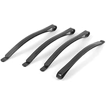 Ruilogod Metal Lady DIY Bobby Single Prong Barrette Hair Clips 4pcs Black id dd9 5fd 3ba 1d3 a28