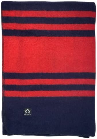 Arcturus Rainier Wool Blanket - 4.5lbs Warm, Heavy, Washable, Large | Great for Camping, Outdoors, Survival & Emergency Kits (Lava Canyon)