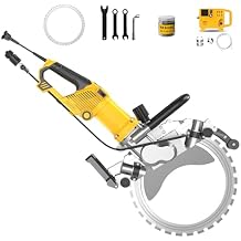 Electric Wall Groove Machine, 5000w Concrete Cutting Machine, With Intelligent Water Pump, Wet Dust-Free System, Suitable For Reinforced Concrete, Ceramic Tile, Red Brick Wall 400