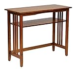OSP Home Furnishings Sierra Solid Wood Foyer Table, Ash Finish