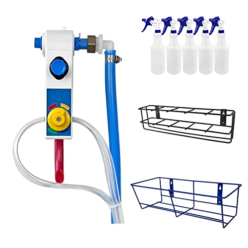Chemical Spray Bottle with Wall Rack for Disinfection
