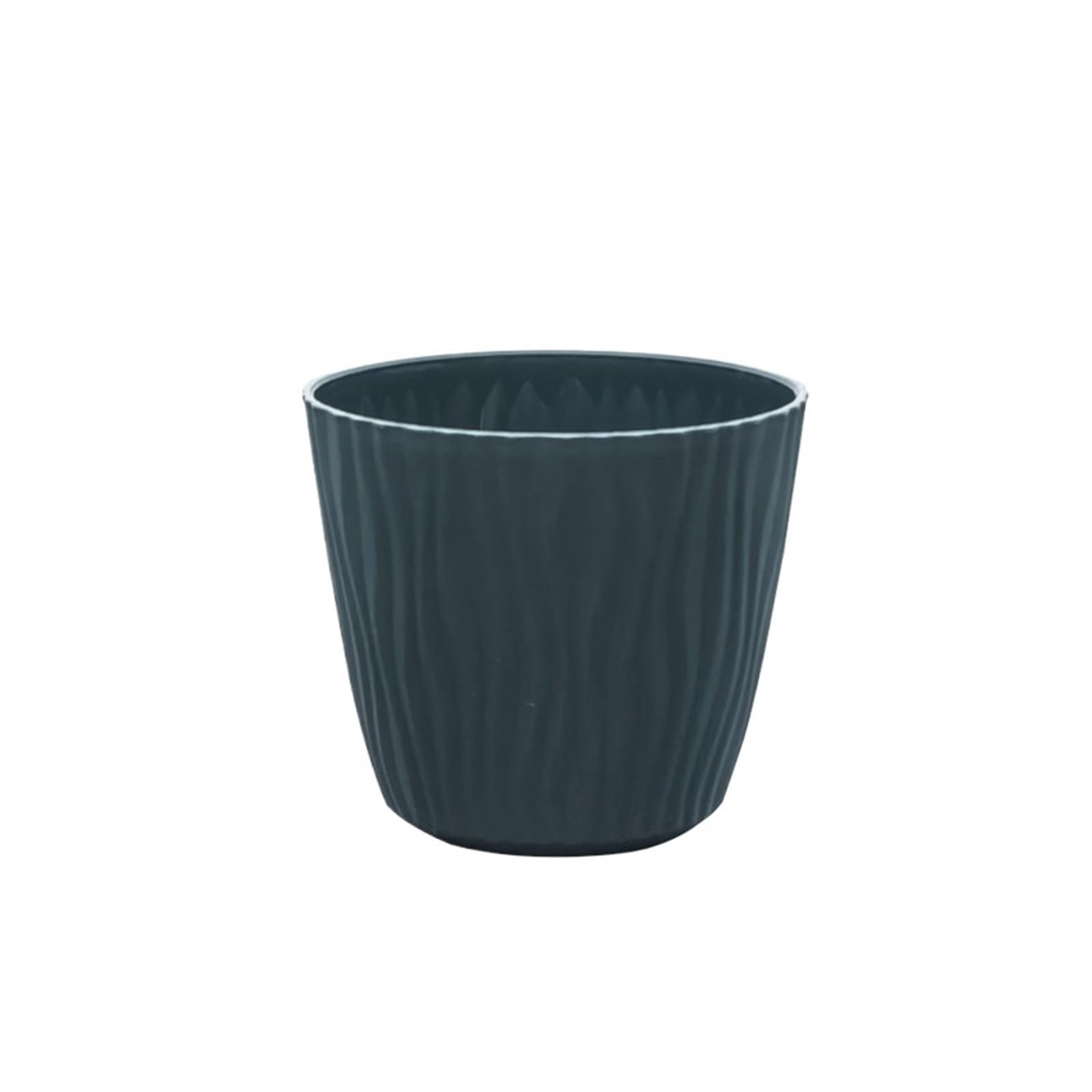 JUAKSQZYI Flower Pots with Drainage Holes and Trays Plastic Lightweight Plant Pots Plant Containers for Indoor/Outdoor(Deep Green)
