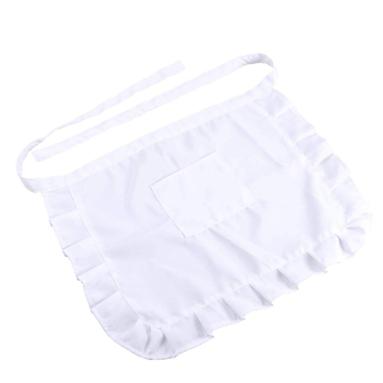MAGICLULU 3Pcs Delantales De Cocina Delantal De Tienda Delantal De Media Cintura Delantal De Bolsillo Delantal De Trabajo Disfraces Delantal Corto Traje Delantal De Cocina De