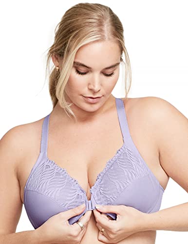 Glamorise Full Figure Plus Size Front-Closure T-Back Wonderwire Bra Underwire #1246 #TOP2