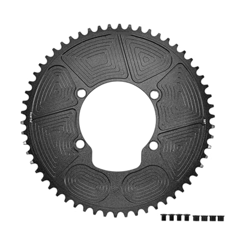 Hsyzygian Alluminio Metallo 46-58T Corona Della Bicicletta Ricambio Rotonda Stretta