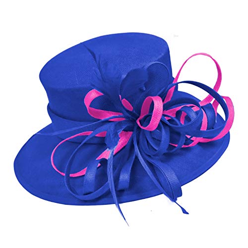 Chapeau bleu roi pour mariage chic et cérémonies estivales en plein air