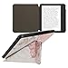 kwmobile Origami Case Compatible with Kobo Libra Colour - Case Slim Premium PU Leather Cover with Stand - Travel Black/Multicolor