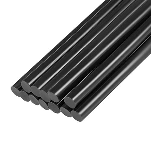 uxcell Mini Hot Glue Sticks for Glue Gun 7mm x 100mm Black 12pcs
