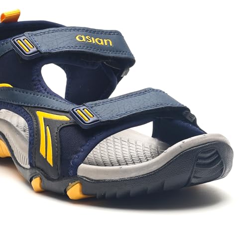 Image of ASIAN Mens VISTARA-26 Casual Sandals with adjustable velcro closure for easy wear with flexible fitting and trendy and stylish looks ideal for everyday use for mens as well as boys