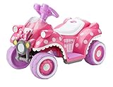 Kid Trax Toddler Disney Minnie Mouse 6V Electric Quad Ride On Toy, Kids 1.5-3 Years Old, Max Weight 45 Pounds, pink (KT1123AZA)