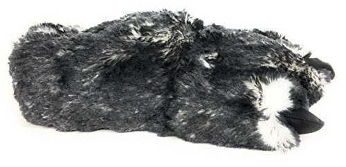 Wild Ones Furry Animal Claw Slippers For Toddlers, Kids And Adults (Large Womens 9 ½ To 12 And Mens 8 ½ To 14, Gray Wolf) #TOP2