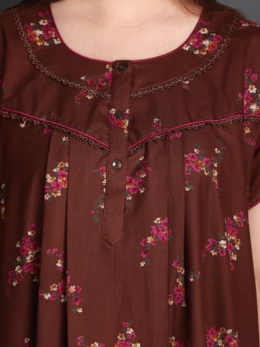 Image of Women's Alpine Mix Print Maxi Nightgown
