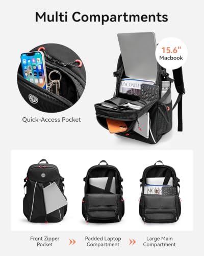 CROSSGEAR Lightweight Laptop Backpack 15.6 Inch Computer Bag Rucksack 26L - image 3