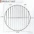 Dinlon 10.5" Charcoal Grate for Weber Charcoal Grills, Round Charcoal Grate for 14'' Weber Smokey Joe Silver&Gold Tuck-n-Carry, Heavy-Duty Steel 7439 Grill Grate for Weber Grill Parts