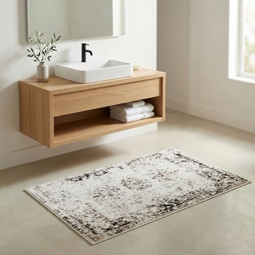 Sofia Collection Area Rug - Casino, beige/tan (3'3" x 5'3")