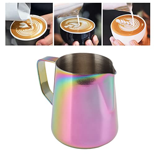 Jarra de espuma de leite, acabamento requintado, jarra higiênica para espumar café de grau alimentíc