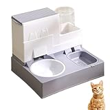 【Compagnon proche de l'animal】 Les ensembles de nourriture et d'eau pour chat répondent parfaitement à vos besoins de voyage sur de courtes distances. Que ce soit en voyage, au travail, en déplacement professionnel ou lors de fêtes, votre animal peut automatiquement bénéficier de nourriture fraîche et propre, ainsi que d'eau, pendant plusieurs jours. Le bol pour chat est sûr et flexible, apprécié des chats, et assure le confort des propriétaires.