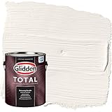 Glidden Total 1 gal. White Semi-Gloss Exterior Paint with Primer