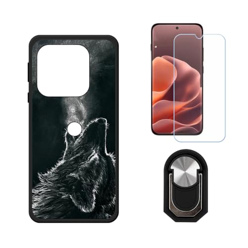 BMPNLSZ �K�p Motorola Edge 70 Pro�p+HD�����K���X�ɓK�����ėpTPU�P�[�X�A�V���J�Q���P�[�X�o���p�[�ی�o�b�N�P�[�X-�ɓK����9�d�x�X�N���C�u�h�~�X�N���[���v���e�N�^(6,78") + ���O���\�Ŕėp�I��360�x��]�\��