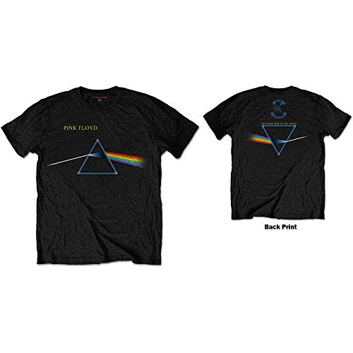 T-shirt Pink Floyd Dark Side of The Moon homme résistant noir confortable