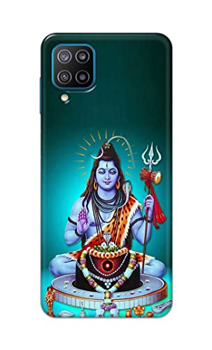Image of Printed Hard Back Cover Case for Samsung Galaxy F12 Back Cover (Lord Shiva) -1803