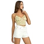 Billabong Women's Slim Fit High Tides Cotton Denim Shorts - Image 4