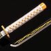 Anime Cosplay Sword,Agatsuma Zenitsu,Original Animation Elements,Stainless Steel,Use for Role-Playing and Collection