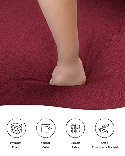 Xspracer Accent Chairs, Comfy Sofa Chair, Armchair For Reading, Living Room, Bedroom, Waiting Room, Linen, Red #TOP4