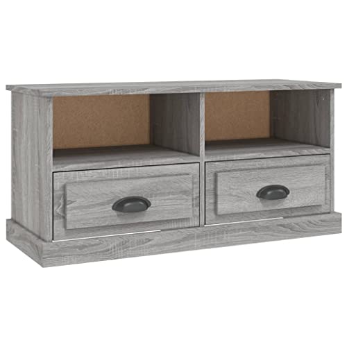 Meuble TV compact gris Sonoma pour optimiser le rangement des petits salons - 3