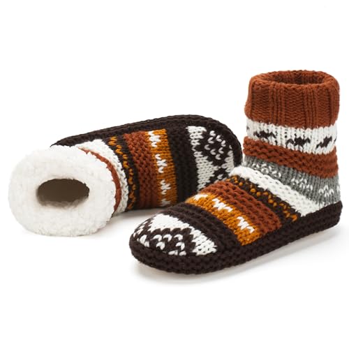 Image of cosyone1997 Slipper Socks for Women Warm Fuzzy Non Slip Soft Sole