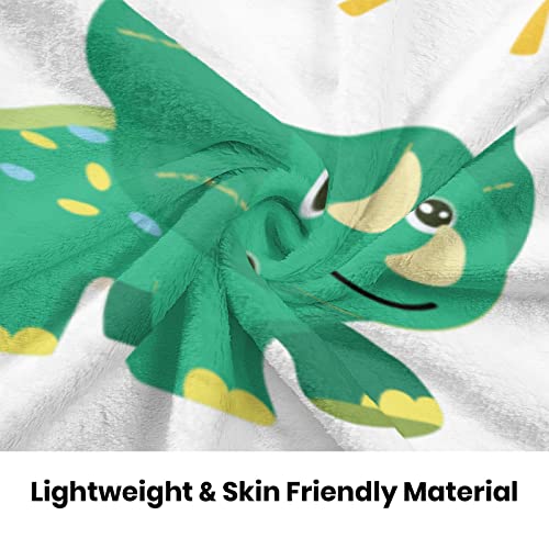 Miboi Fleece Blanket Throw Flannel Fleece Throw Blanket Soft Dinosaur Blanket For Boys #TOP2