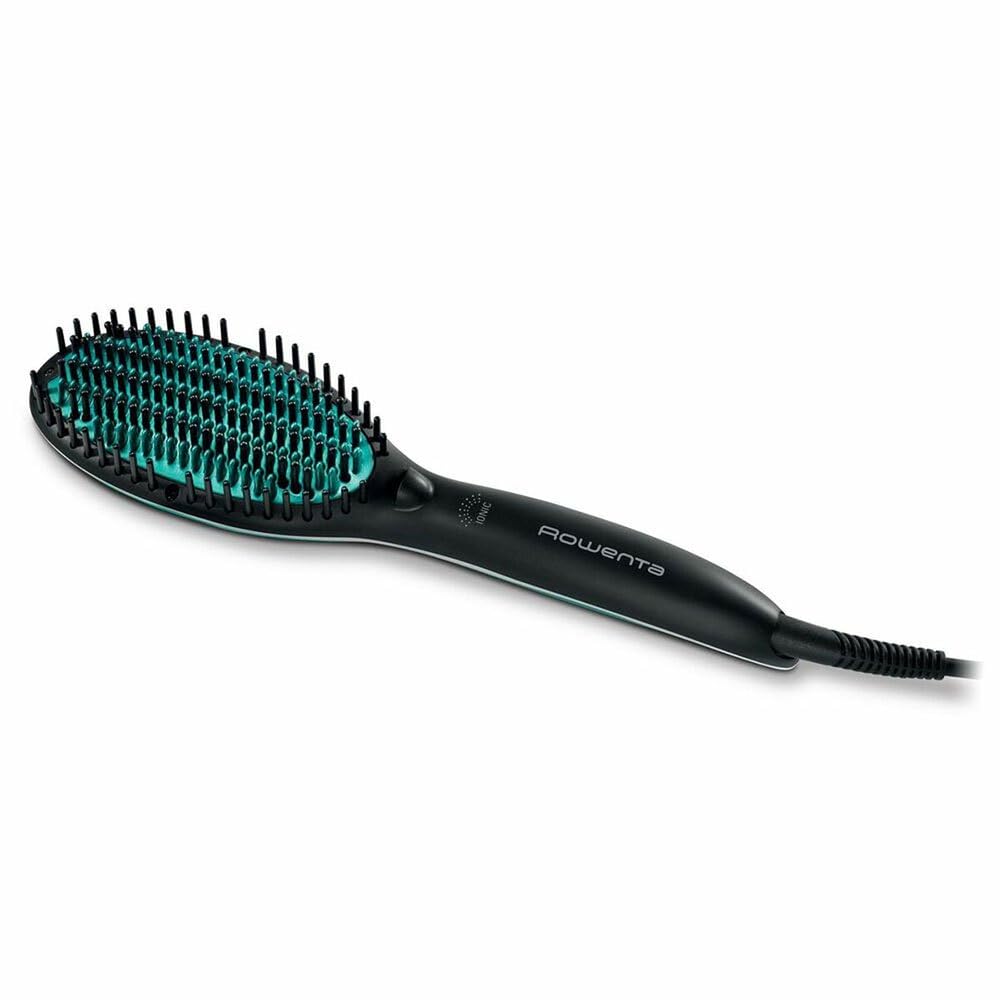 Rowenta Power Straight CF5820F0 Brosse lissante spéciale pour Cheveux très bouclés, avec générateur d'ions et température réglable jusqu'à 200 °C, Dents avec Grande Fixation à partir de la Racine