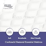 eXtreme comfort ltd Cooltouch Diamond Essential Single Mattress (90 x190cm) | Foam-Free Bonnell Spring | Cooltouch Cover | Plush Comfort Support | 18cm Deep Value Mattress | UK Made - Image 5