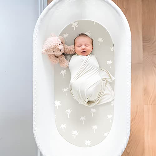 Stretchy Ultra Soft Fitted Bassinet Sheet Set 3 Pack, Universal Fit For Bassinets Baby Cradle Moses Basket Oval Rectangle Mattress Safe And Snug, Dinosaur World #TOP3