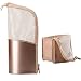 Travel Makeup Brush Bag, Portable Rose Gold Makeup Brush Holder Organizer Bag Waterproof Stand-Up Makeup Brush Pouch,Professional Artist Makeup Brush Case