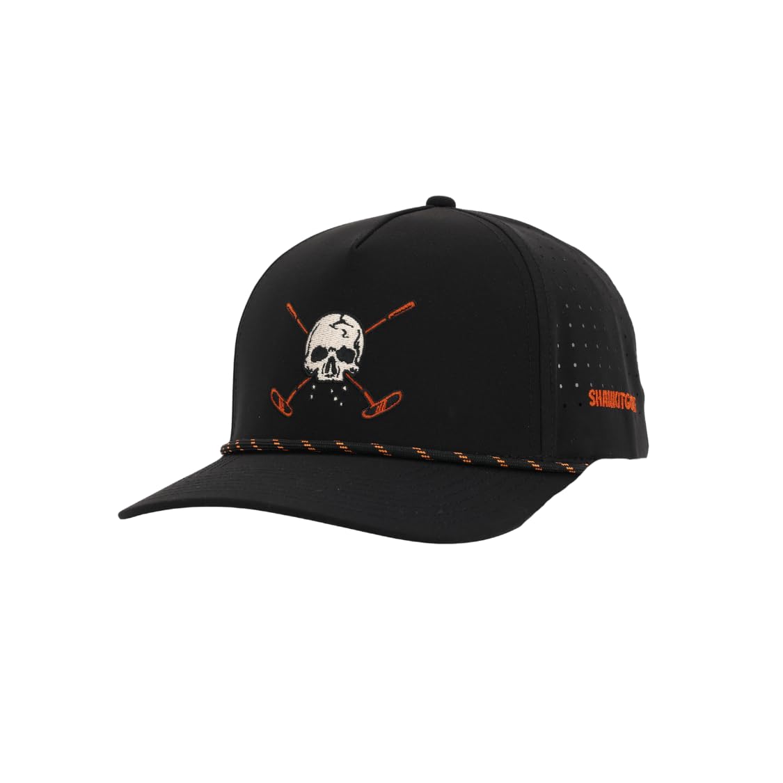 SHANKITGOLF Black Skull Rope Golf hat Adjustbale one Size fits All