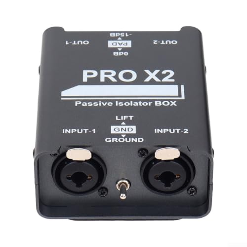 ARMYJY Transformador de aislamiento de audio y aislador de bucle de tierra de 9,2 cm