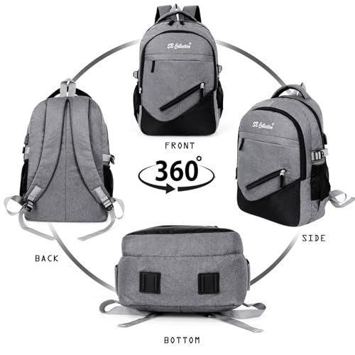 Image of S.B. Collection Bags Unisex Usb Waterresistance Office /Business /College Daily Use Helping hand Backpack 32L Laptop Backpack