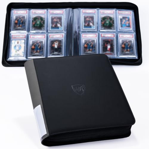 Graded Card Binder 6 Pocket, Holds 60 PSA Slabs for PSA CGC CSG Slabs, BT75