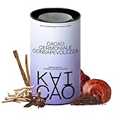 MINDFULNESS CACAO CERIMONIALE: Il nostro cacao puro, fino de aroma, è una bevanda ancestrale elaborata con fave intere coltivate ad Hacienda Limón, Ecuador, e lavorate artigianalmente a Madrid. Si combina con Reishi, Ashwagandha, cannella e anice stellato per creare una miscela che calma, conforta e nutre. Il nostro cacao cerimoniale è elaborato a partire da pasta pura macinata, mantenendo il suo sapore profondo e tutti i suoi nutrienti.